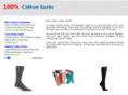 100cottonsocks.com