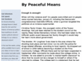 bypeacefulmeans.com
