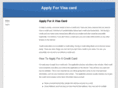 applyforvisacard.org