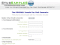 stubsample.com