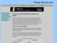 proper-nouns.com