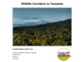 tzwildlifecorridors.org