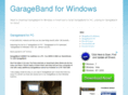 garagebandforwindows.com