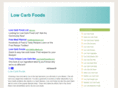 lowcarbfoods101.com
