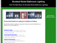 brushednickelbathroomlighting.net