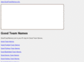goodteamnames.com