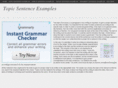 topicsentenceexamples.com