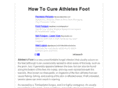 howtocureathletesfoot.com
