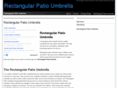 rectangularpatioumbrella.com