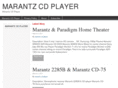 marantzcdplayer.com