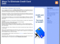 waystoeliminatecreditcarddebt.com