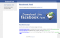 facebookfont.com