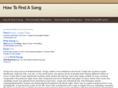 howtofindasong.com