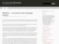 lexicalmistake.com