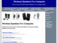wirelessspeakersforcomputer.com