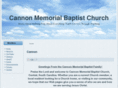 cannonmemorialbaptistchurch.org