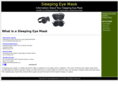 sleepingeyemask.com