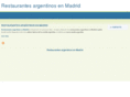 restaurantesargentinosenmadrid.com