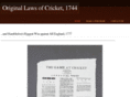 lawsofcricket.com