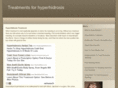 hyperhidrosistreatment.net