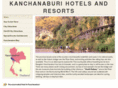 kanchanaburihotelsresorts.com