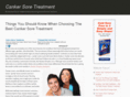 thecankersoretreatment.com