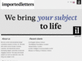 importedletters.com