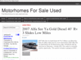 motorhomesforsaleused.com