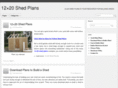 12x20shedplans.com