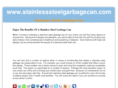 stainlesssteelgarbagecan.com