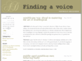 findingavoice.com