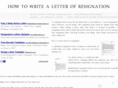 howtowritealetterofresignation.info