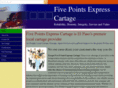 fivepointscartage.com